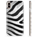 Pouzdro TPU iPhone X / iPhone XS - Zebra