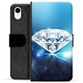 Prémiové peněženkové pouzdro iPhone XR - Diamant