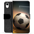 Prémiové peněženkové pouzdro iPhone XR - Fotbal