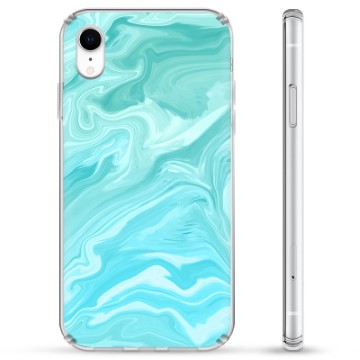 Hybridní pouzdro iPhone XR - Modrý mramor