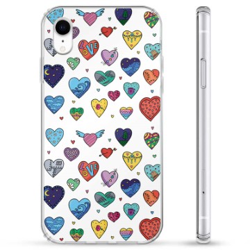 Hybridní pouzdro iPhone XR - Hearts