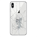 Oprava zpětného krytu iPhone XS - pouze sklo - bílá