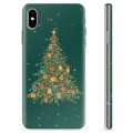 Pouzdro TPU iPhone X / iPhone XS - Vánoční strom