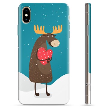 Pouzdro TPU iPhone X / iPhone XS - Roztomilý moose