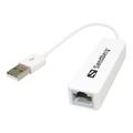 Sandberg USB 2.0 to Převodník Sítě - 100 Mb/s - Bílý