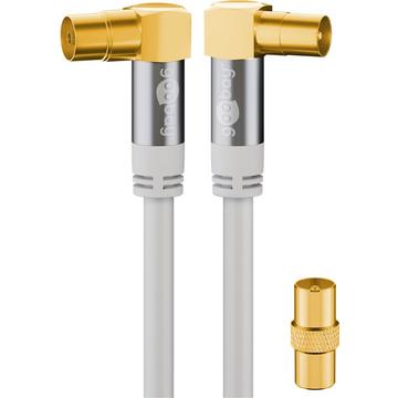 Goobay Úhlové Anténou Kabel - 135dB - 2m - Bílý