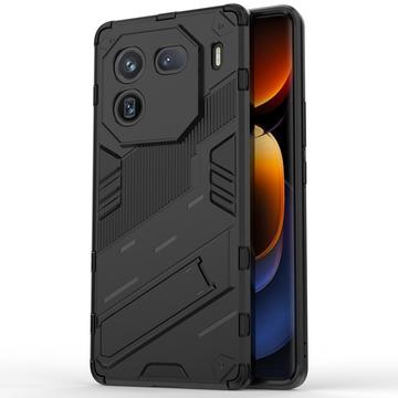 vivo iQOO 12 Pro Armor Series Hybridní Pouzdro s Stojánkem - Černá