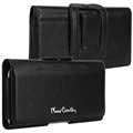 Pierre Cardin Universal Leather Case - L - Černá