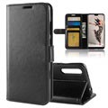 HUAWEI P20 Pro Premium Wallet Case s funkcí stojanu - černá