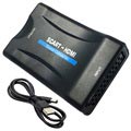 SCART / HDMI 1080p AV adaptér s kabelem USB