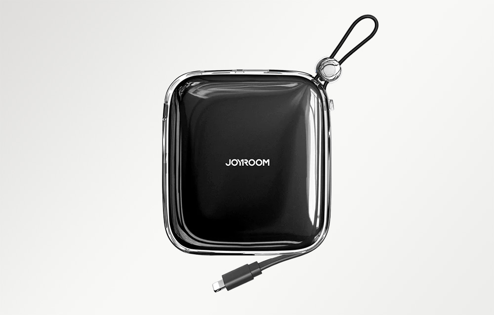 Joyroom Jelly JR-L005 Lightning Power Bank 10000mAh - USB-C, USB-A Ports - Black
