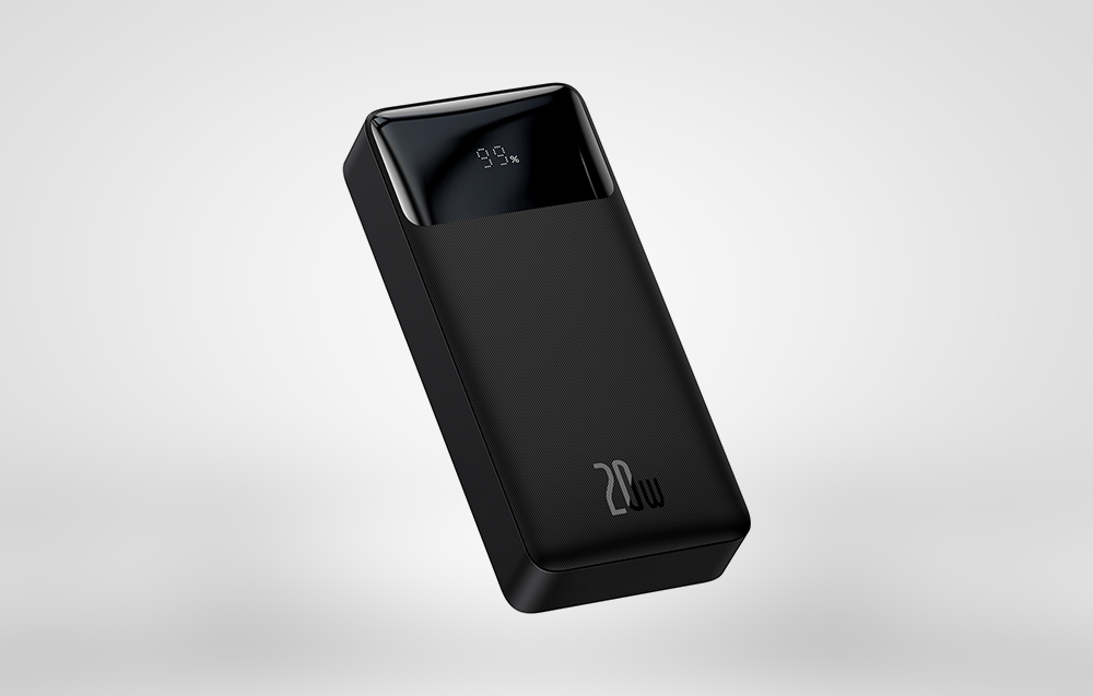 Baseus Bipow Digital Display 20W Power Bank 20000mAh - Black