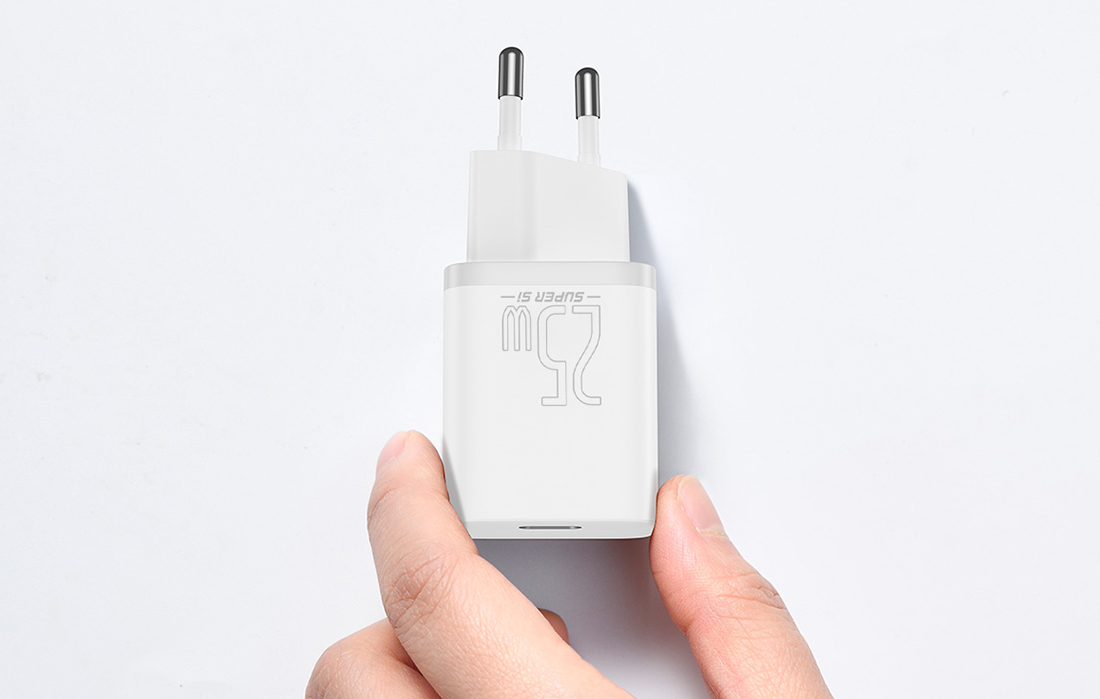 Baseus Super Si Quick USB-C Charger 25W - White