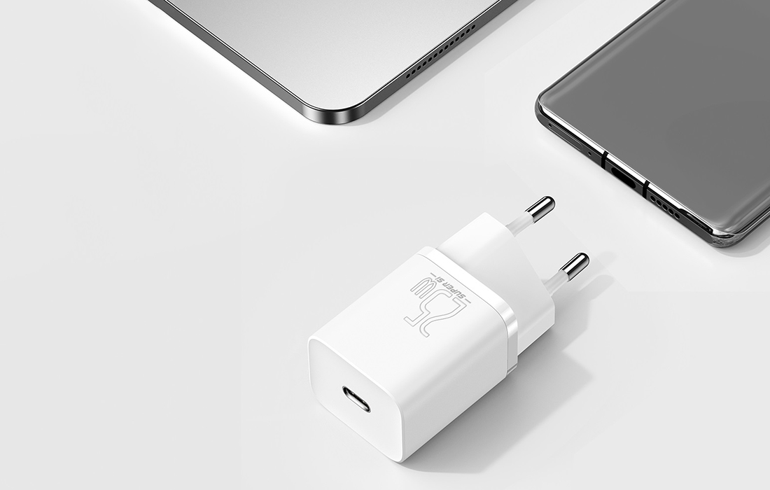 Baseus Super Si Quick USB-C Charger 25W - White